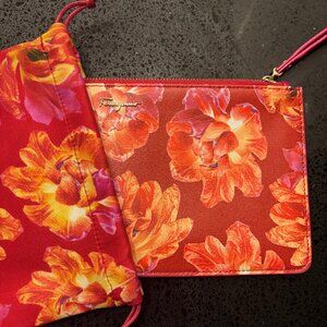 Salvatore Ferragamo Floral Wristlet